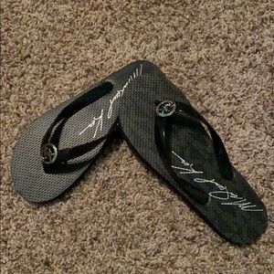 Michael Kors Black Flip Flops